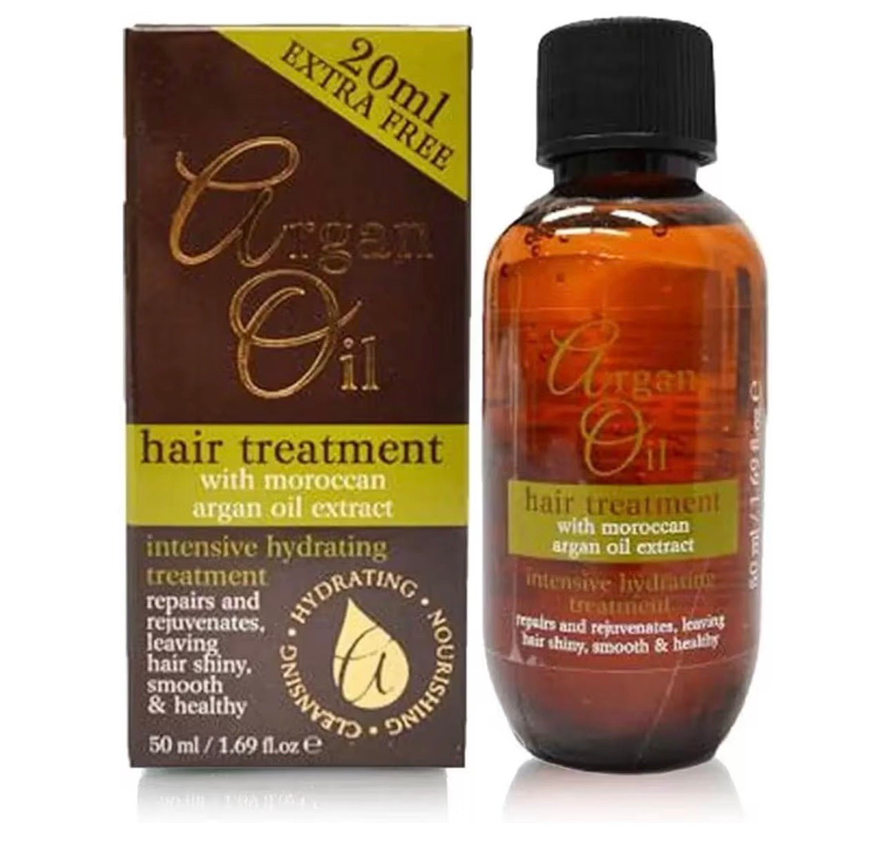 Argan Oil Hair Treatment with Moroccan Argan Oil Extract 50ml + 20ml Free