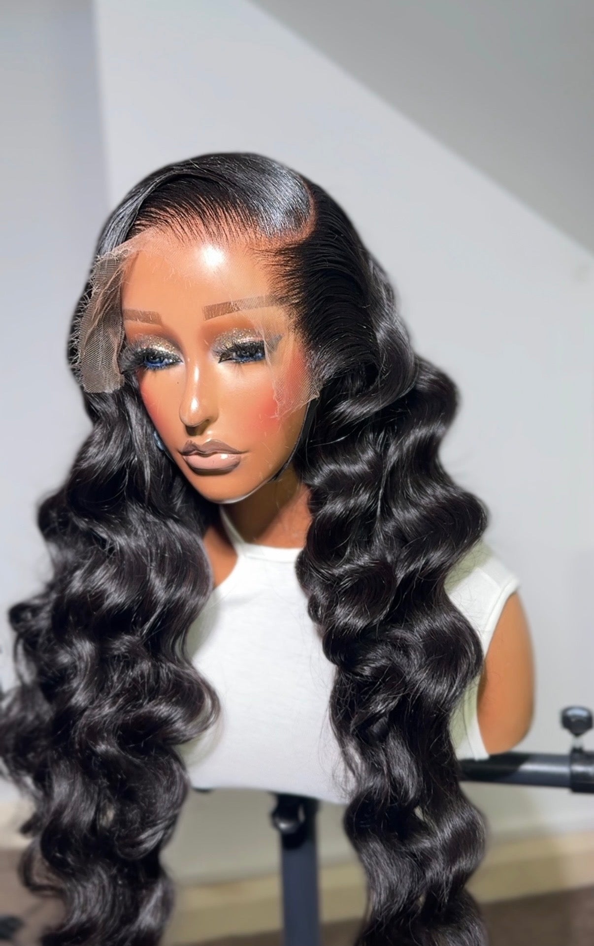 26" Natural Black 13x6 HD Lace Frontal Wig